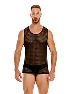 Men's tank top, knit net